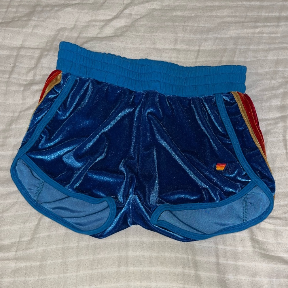 aviator nation 5 stripe valor jogger shorts